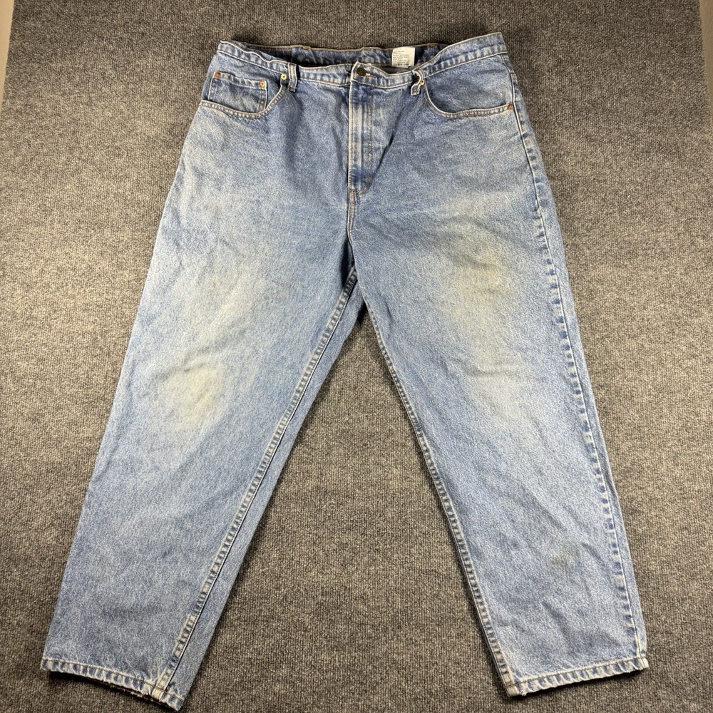 Vintage 90s Jordache Jeans Mens 42x30 Loose Relaxed Taper Blue Denim Baggy Light